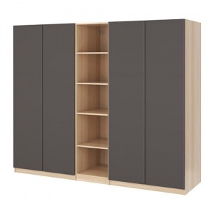 Tủ quần áo gỗ MDF kèm kệ sách - VT8